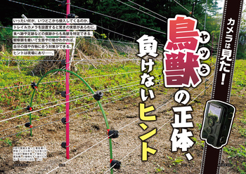　カメラは見た！　鳥獣（ヤツら）の正体、負けないヒント